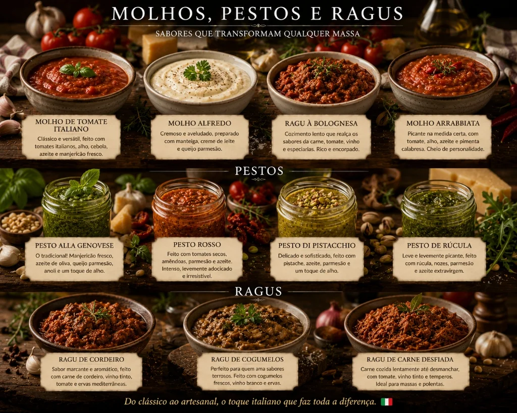 Molhos, Pestos e Ragùs