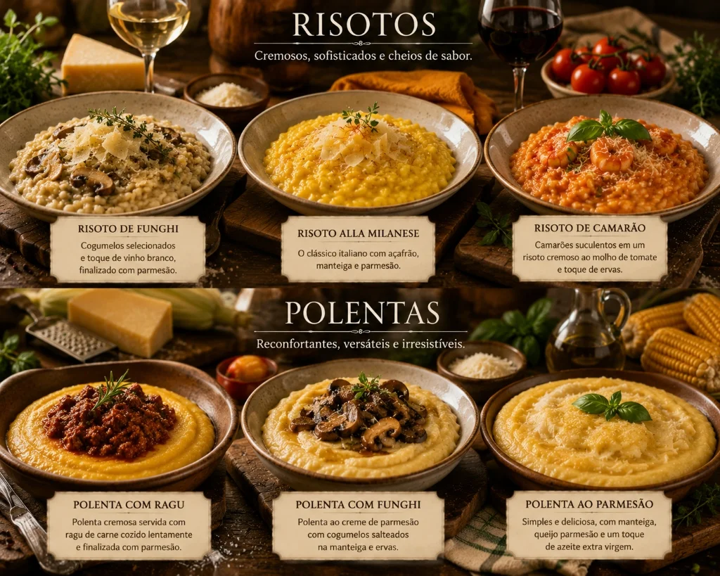Risotos e Polentas