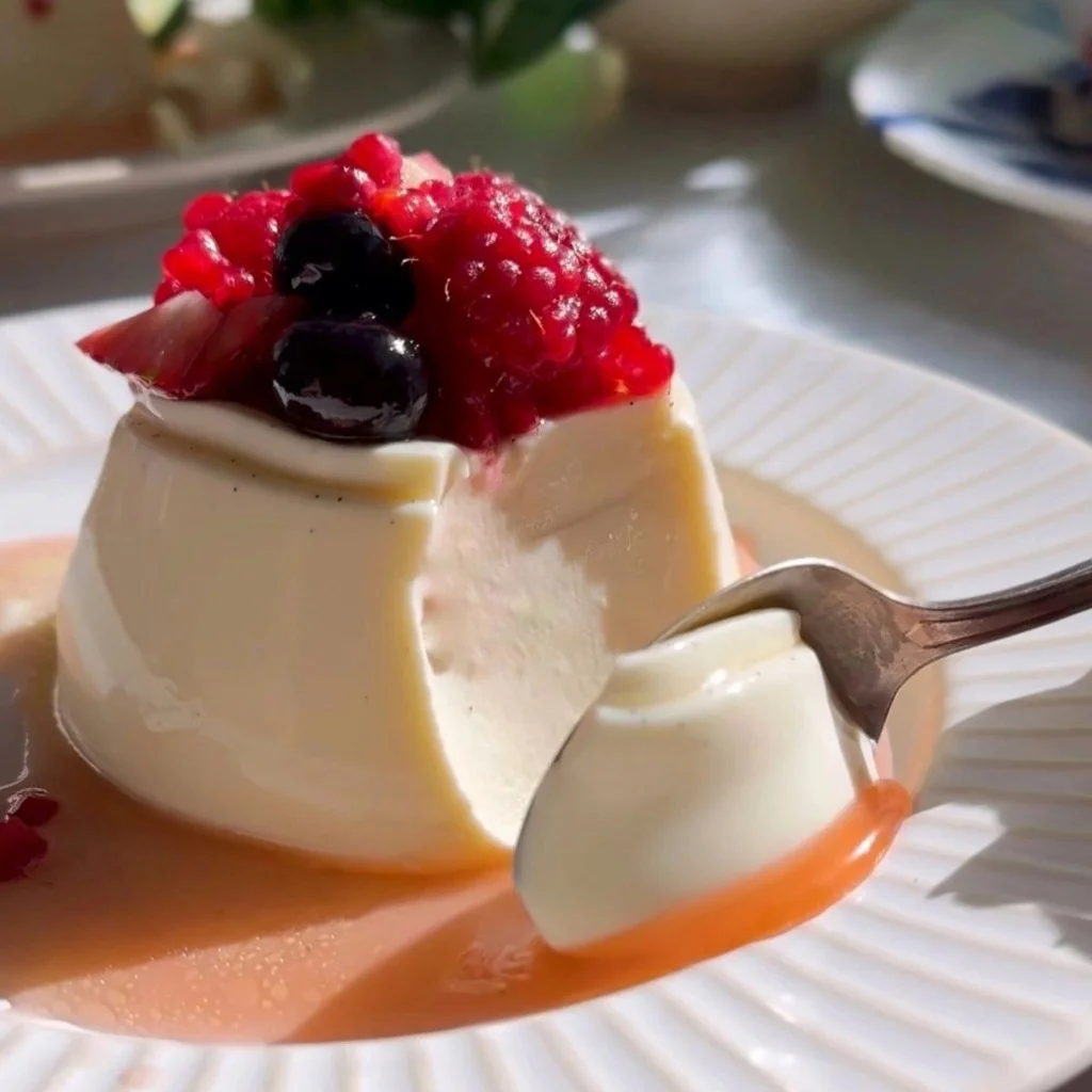 Panna Cotta ao Coulis